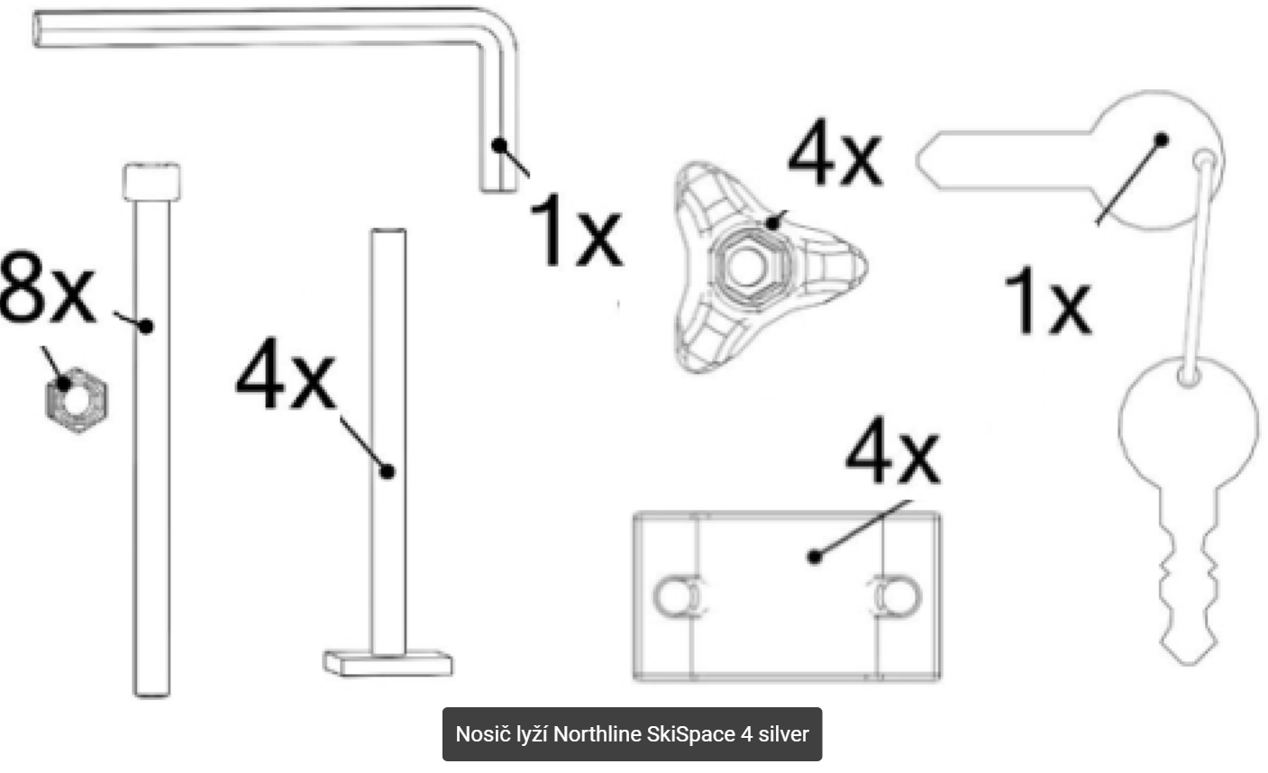 Northline SkiSpace 4 silver