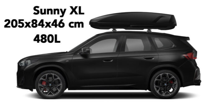 Northline Sunny XL HX čierny matný - 480L