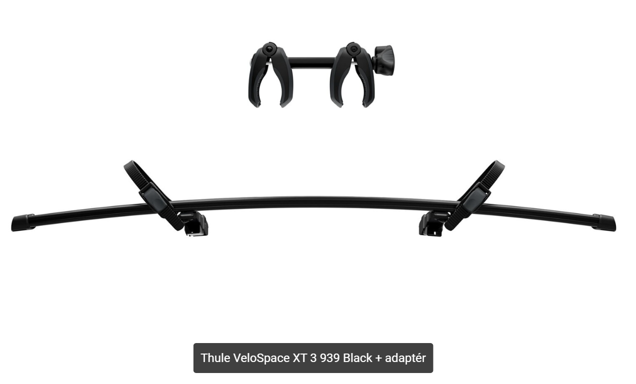 Thule VeloSpace XT 3 939 Black + adaptér
