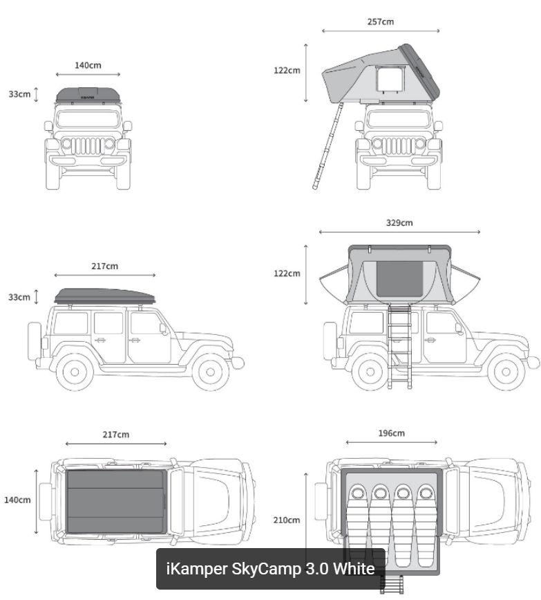 iKamper SkyCamp 3.0 White